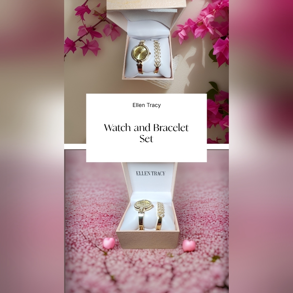 Ellen Tracy watch and Bracelet